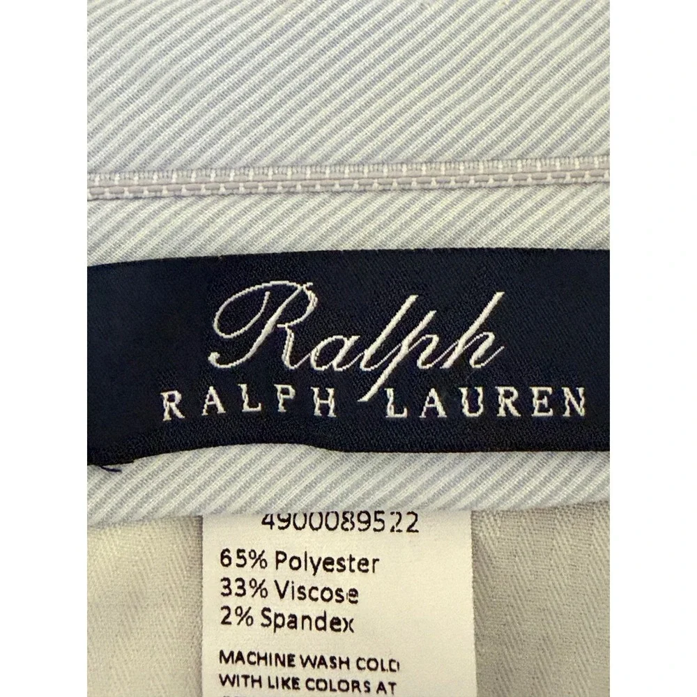 Ralph Lauren Mens Size 38/30 Brown Houndstooth Pleated Cuffed Dress Pants Slacks